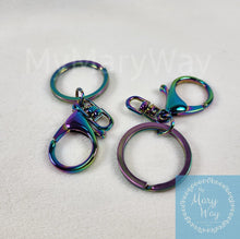 Load image into Gallery viewer, Rainbow 35mm Lobster Clasps Hardware
