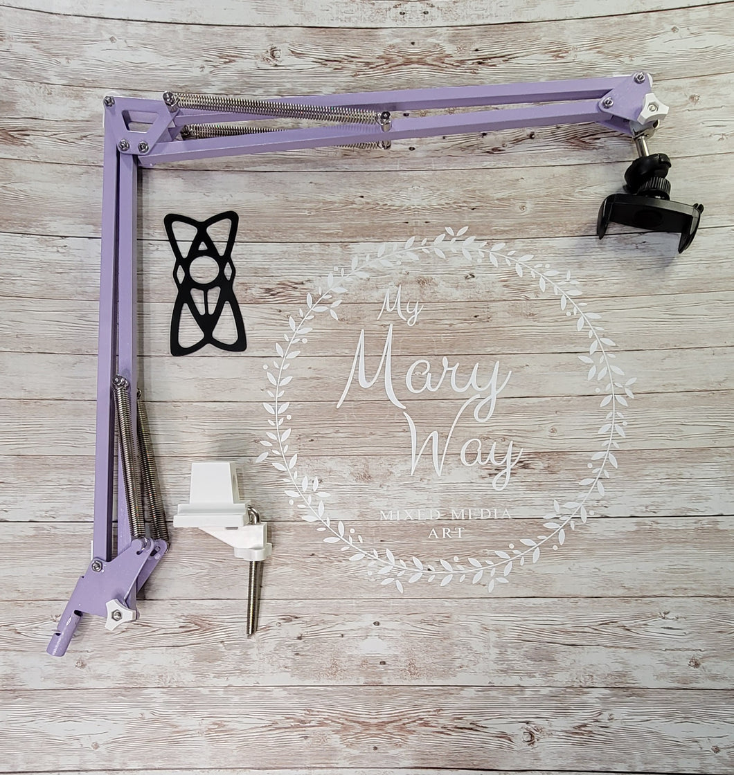 Swing Arm Phone Holder in Sparkly Purple